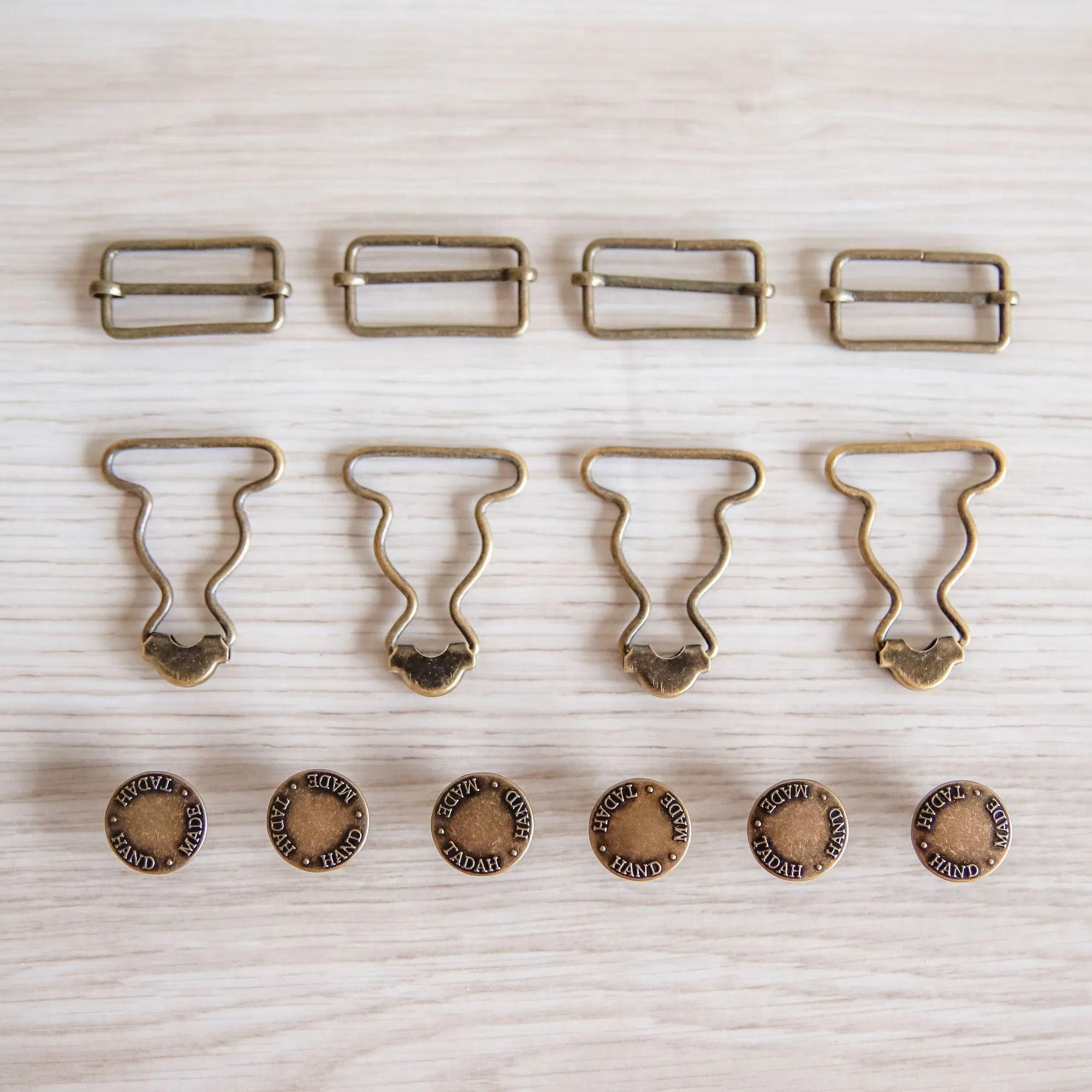 Overalls Hardware Kit ~ 32mm ~ Kids & Teen size