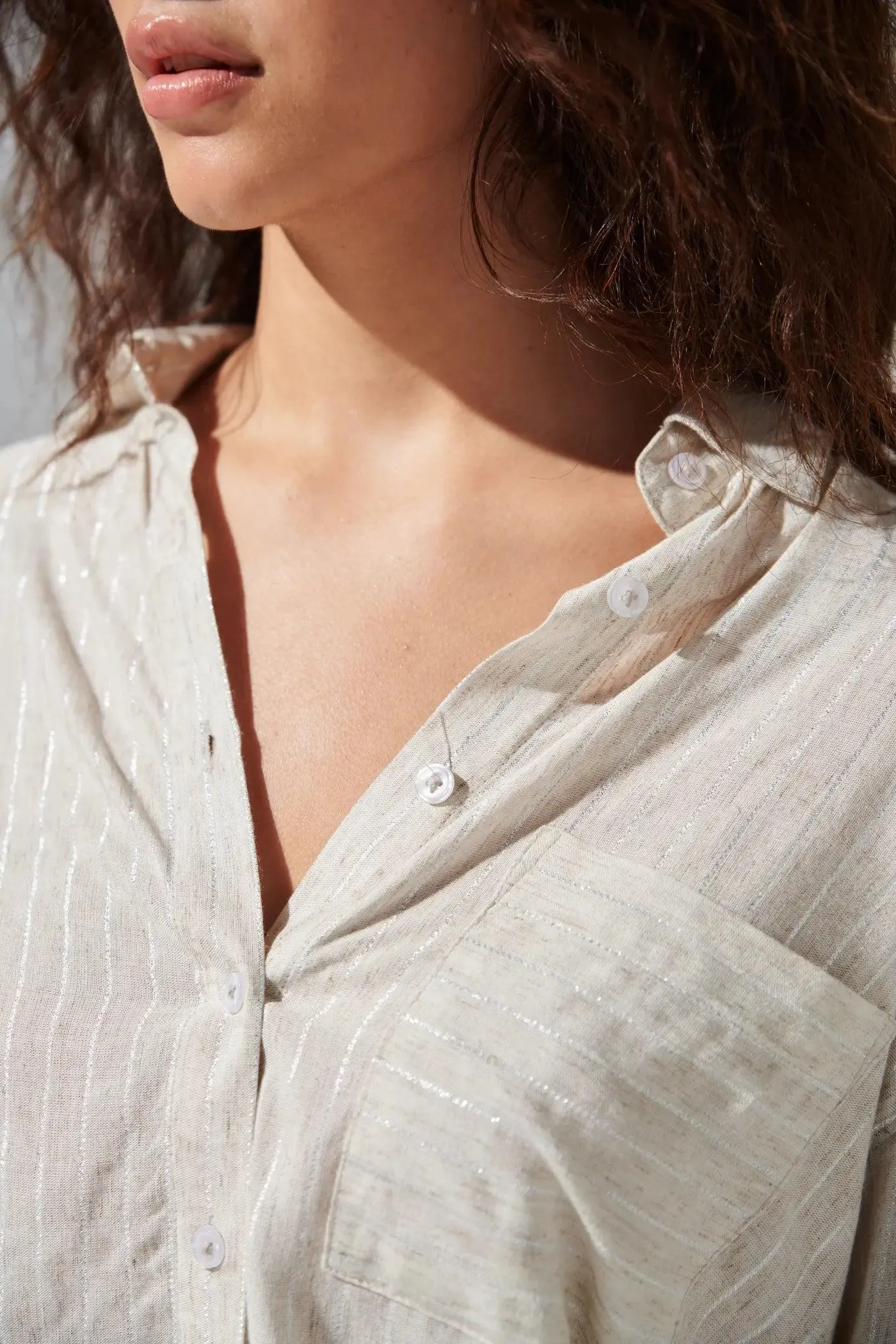 Pin Stripe Cotton Shirt