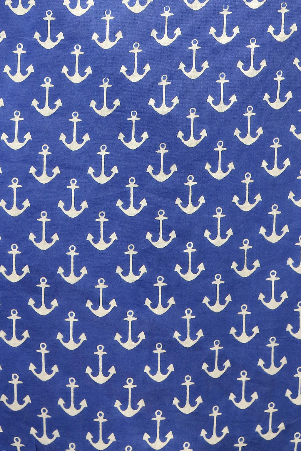 Royal Blue and White Anchor Over-Sized KikiSol Boyfriend Shirt