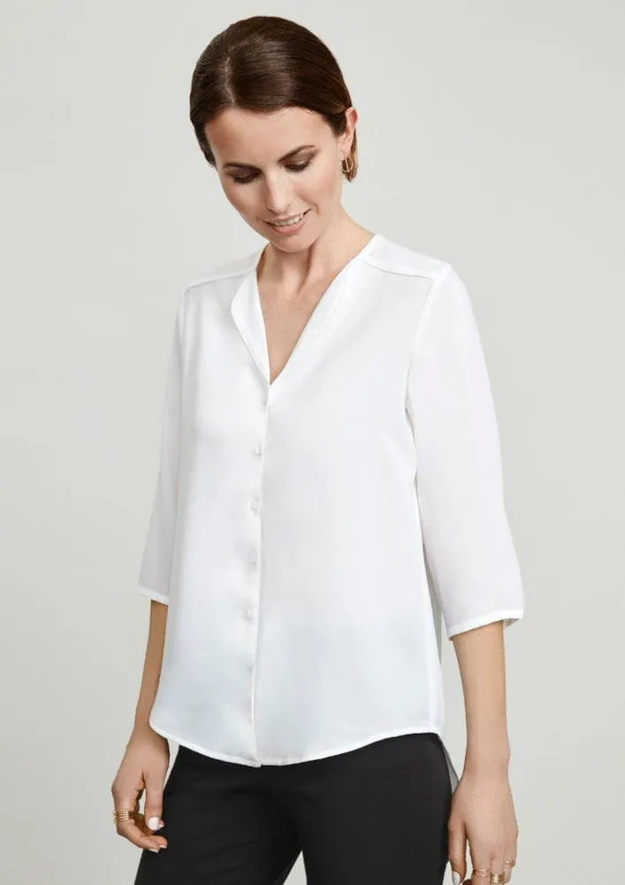 S015LT Biz Collection Lily Ladies Longline Blouse