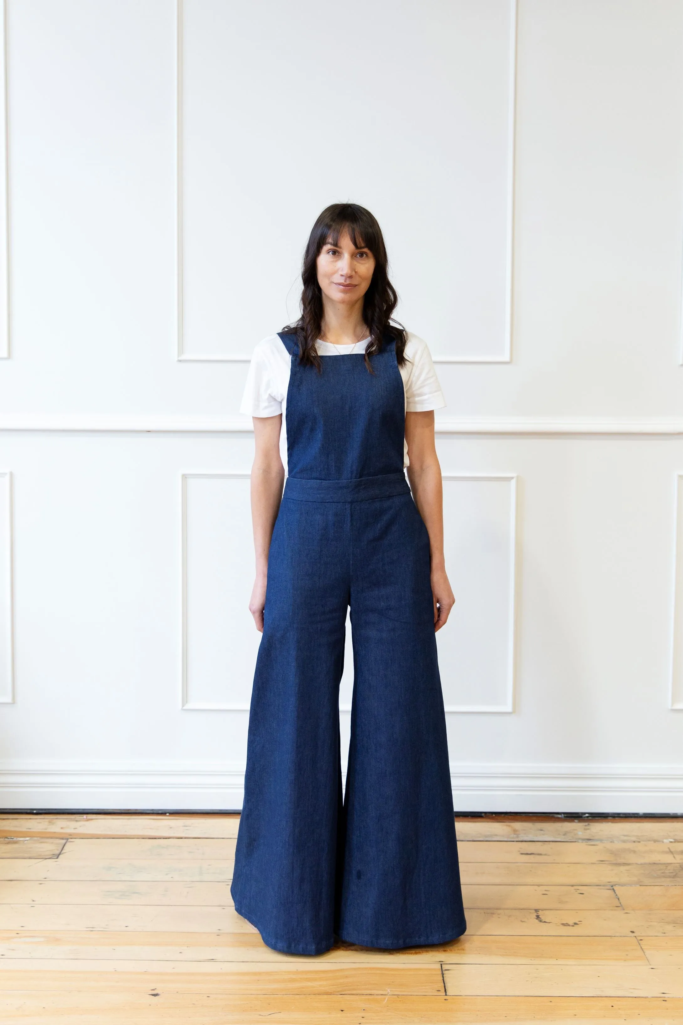 Sass' Overalls in Raw Denim