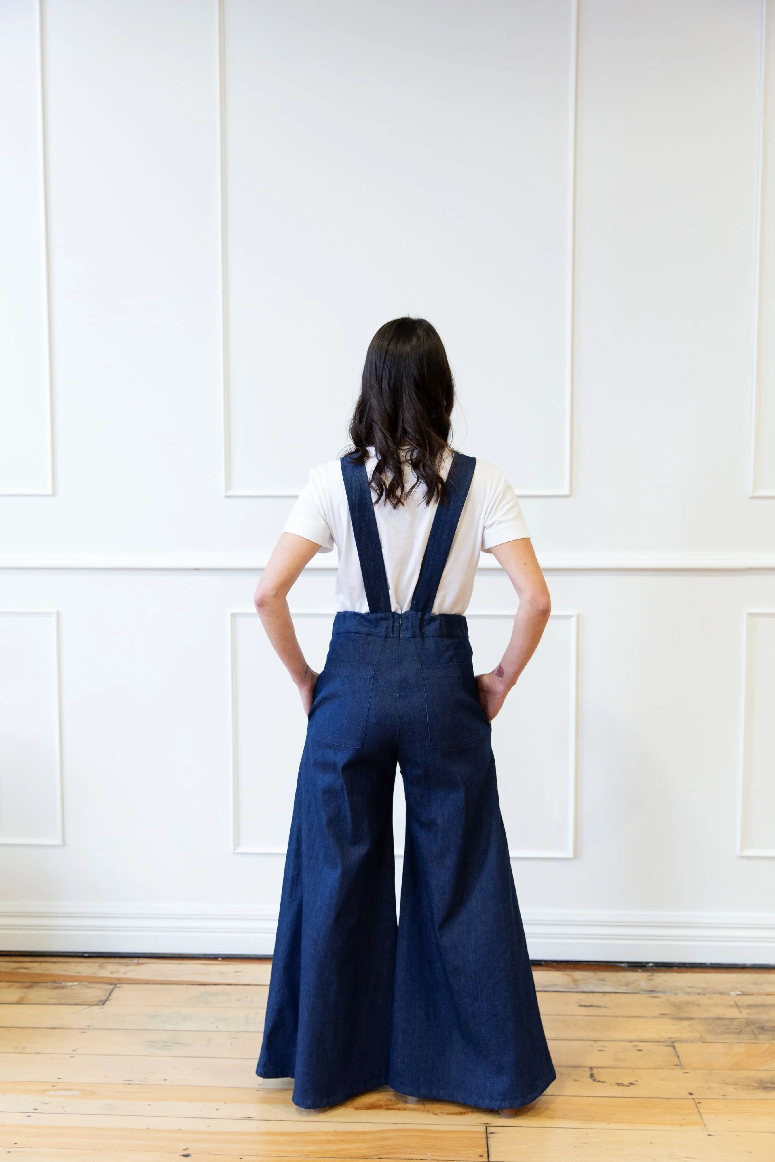 Sass' Overalls in Raw Denim