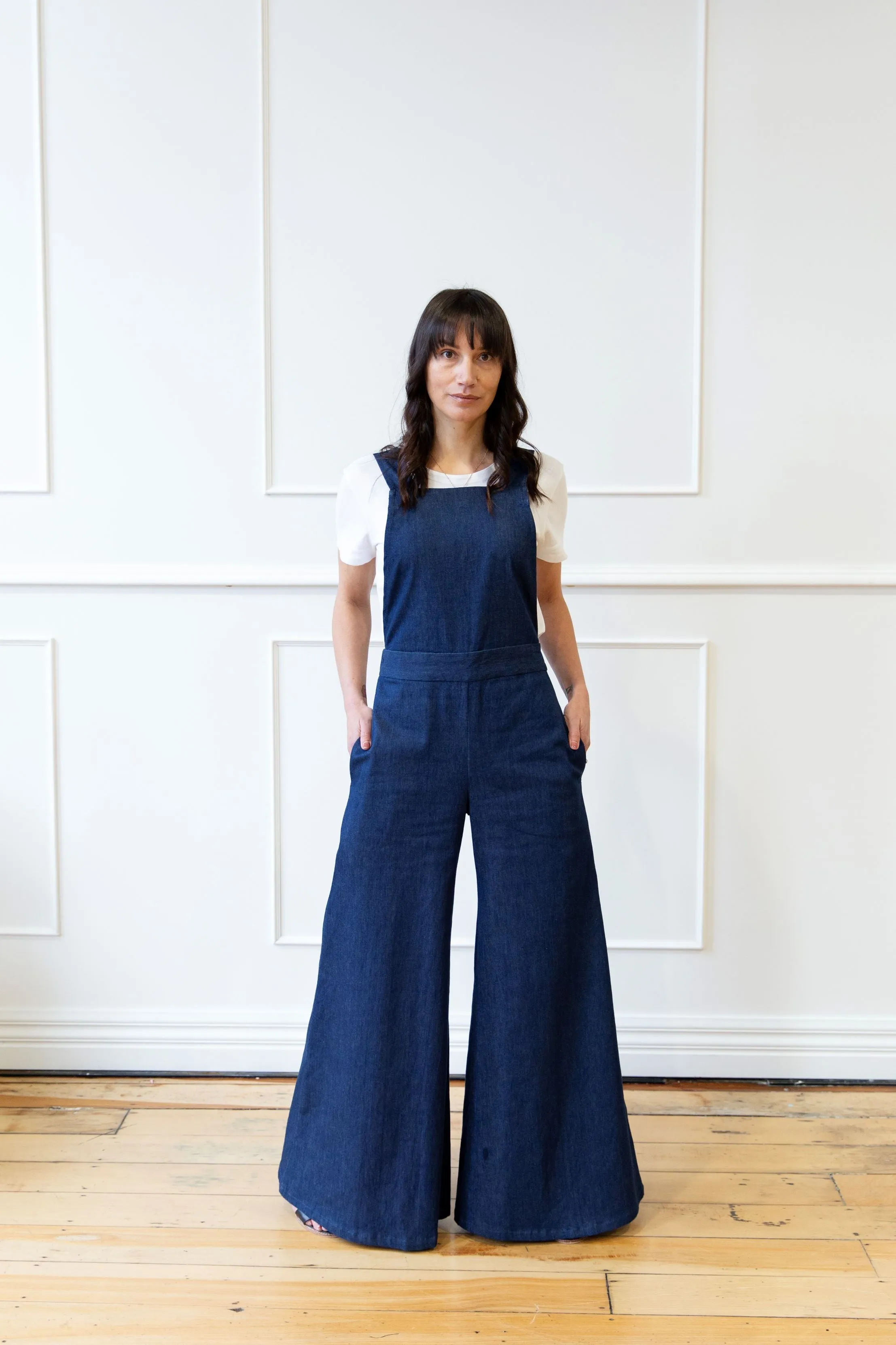 Sass' Overalls in Raw Denim