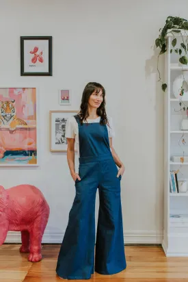 Sass' Overalls in Raw Denim