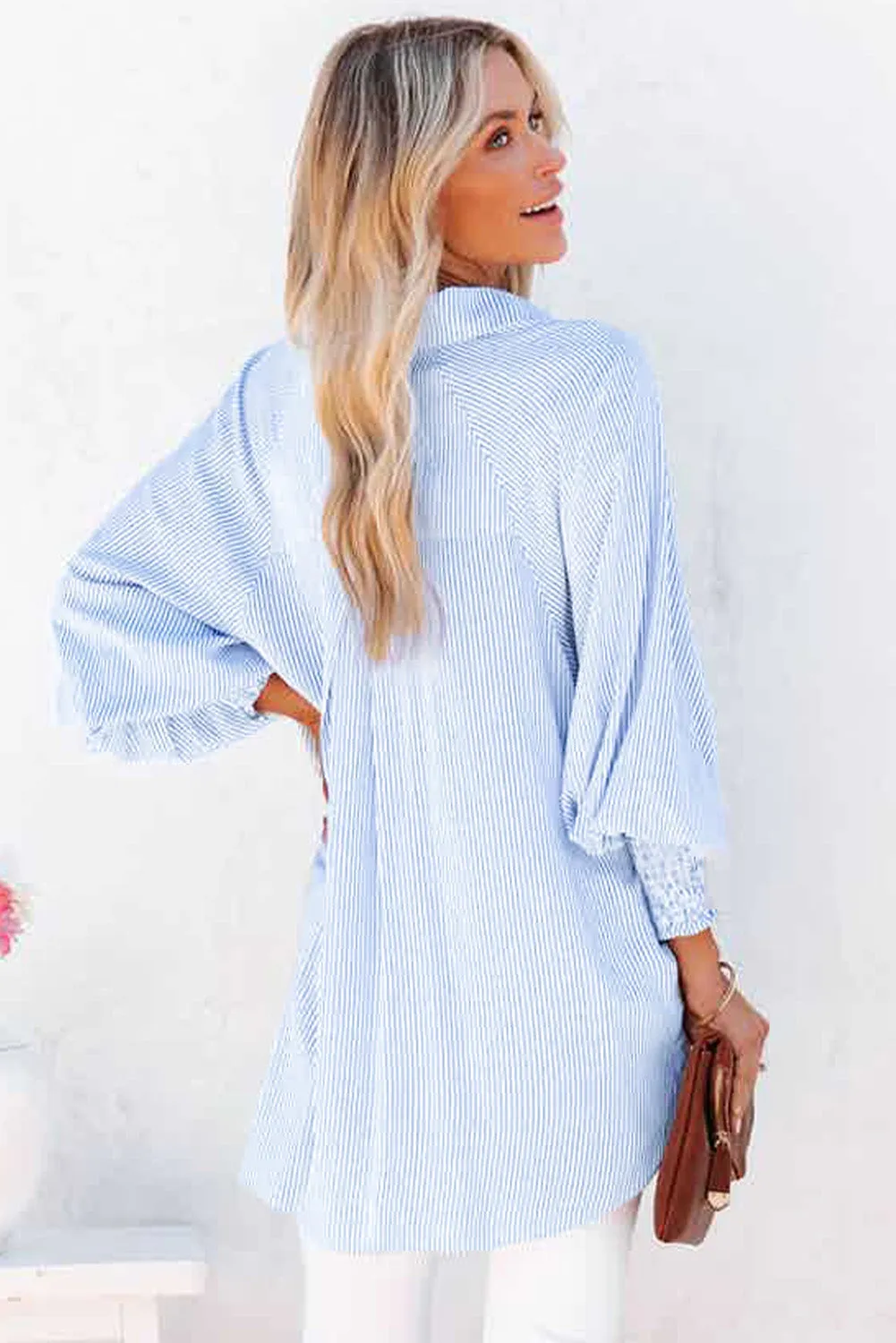 Smocked Boyfriend Shirt