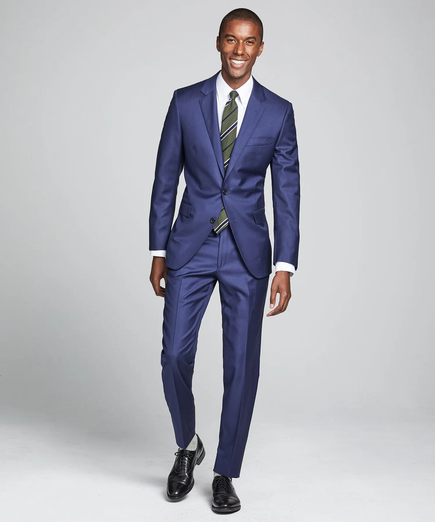 Sutton Wool Twill Suit Jacket In Blue