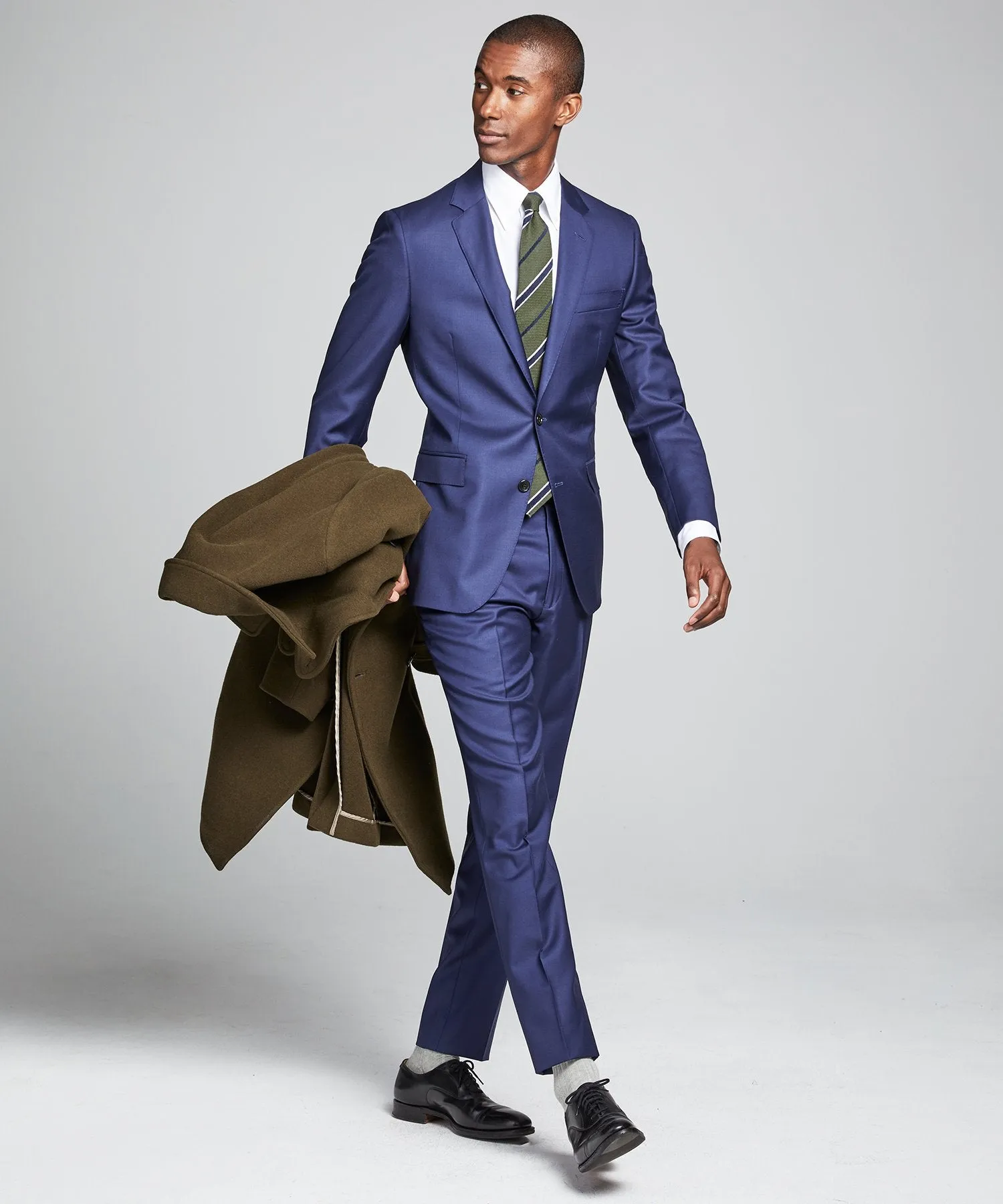 Sutton Wool Twill Suit Jacket In Blue