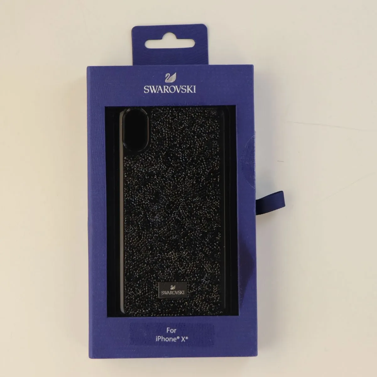 Swarovski Hardshell Genuine Crystal Case for Apple iPhone X - Black Crystals