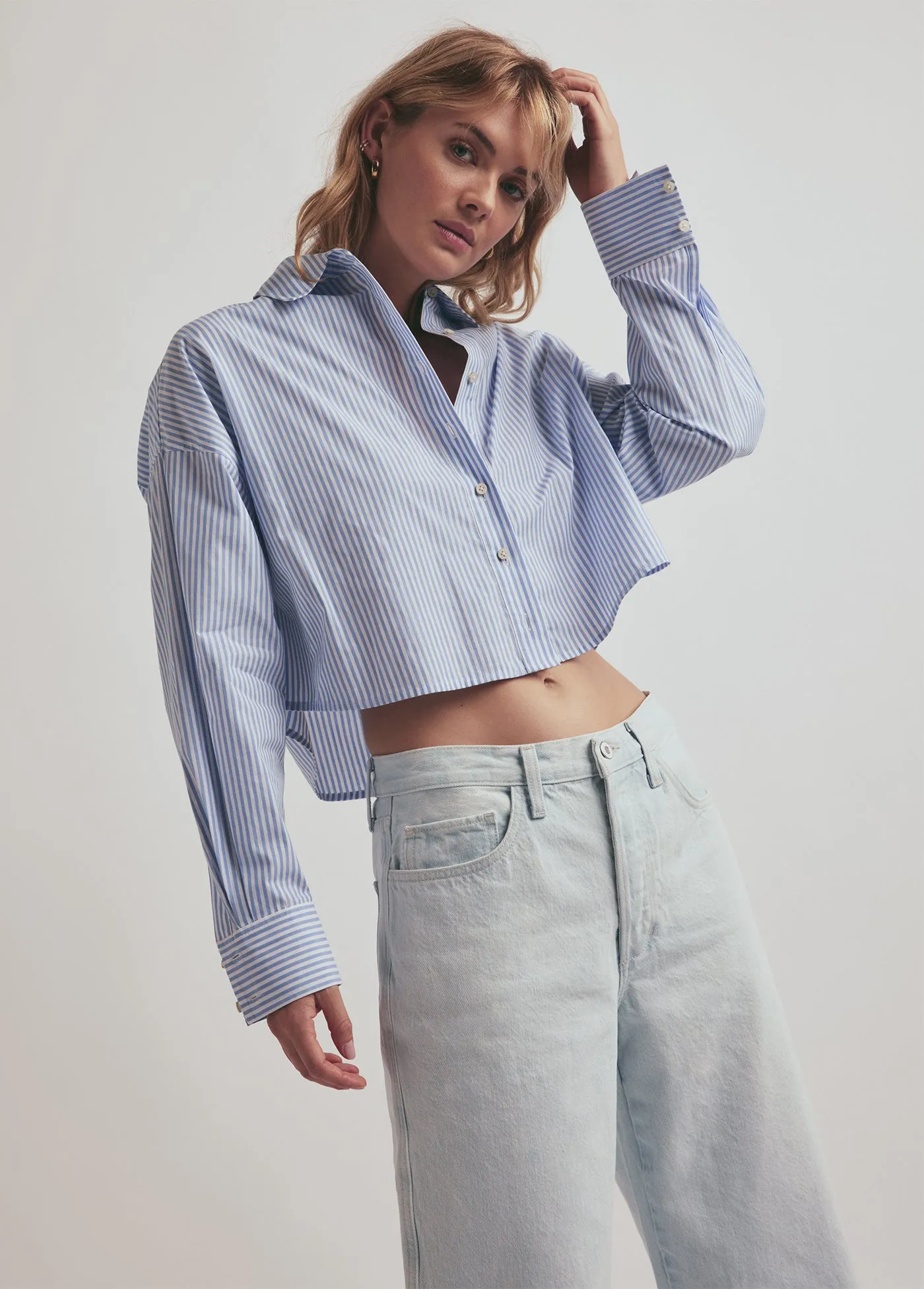 THE CROP EX-BOYFRIEND SHIRT