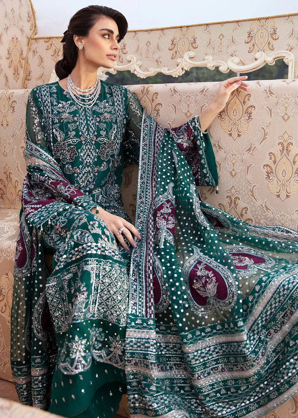 The Secret Garden Luxury Unstitched Formals '24 by Nureh | VICTORIA