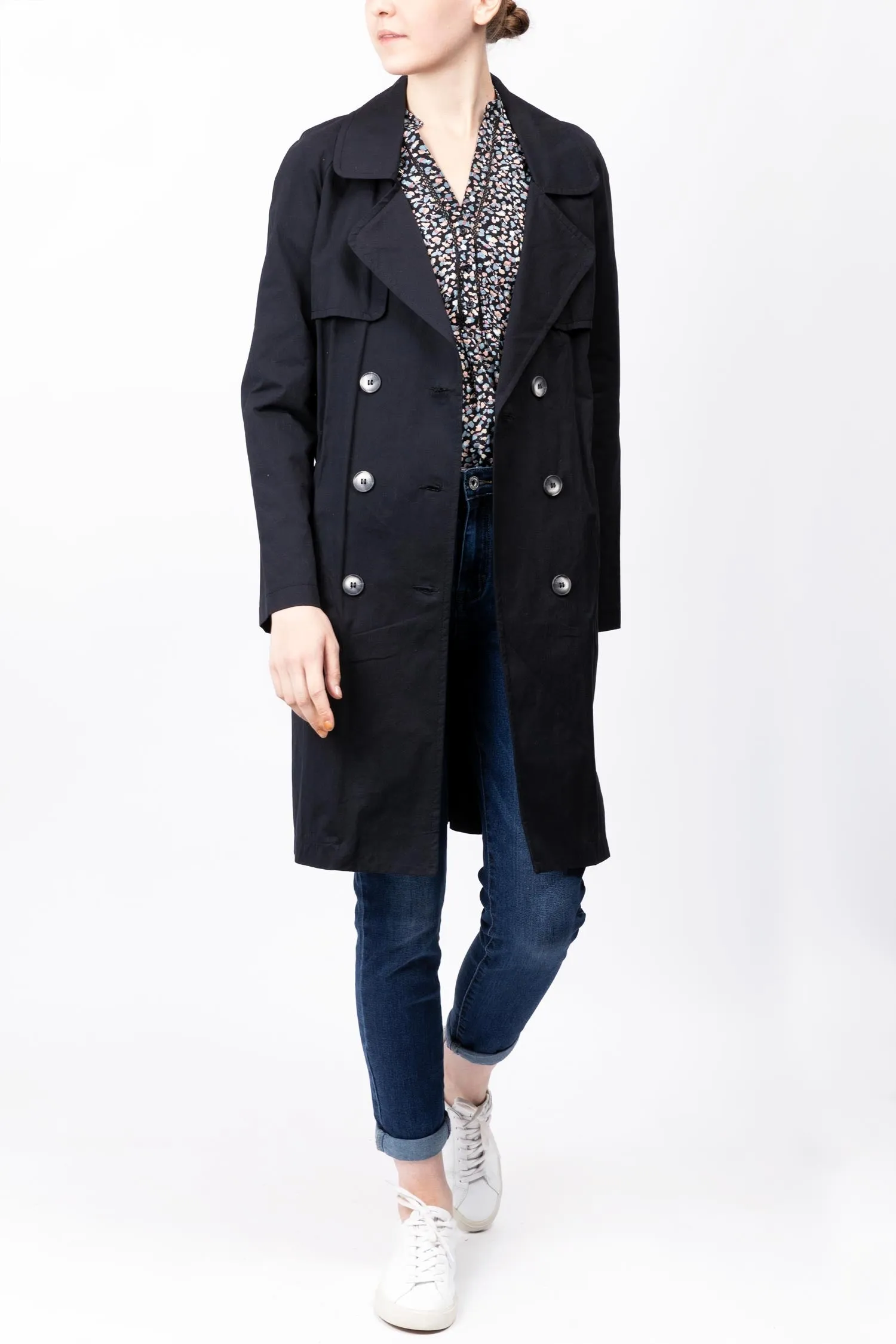 Tie-waist Trench Coat