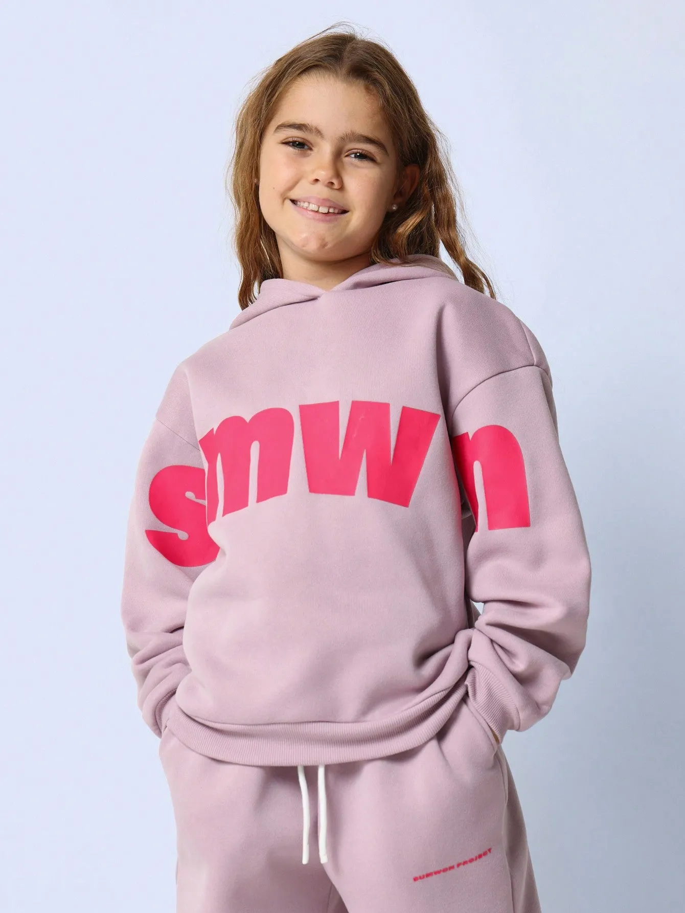 Tween Girls Comfy Essential Overhead Graphic Printed Hoodie & Sweatpants 2 Piece Set