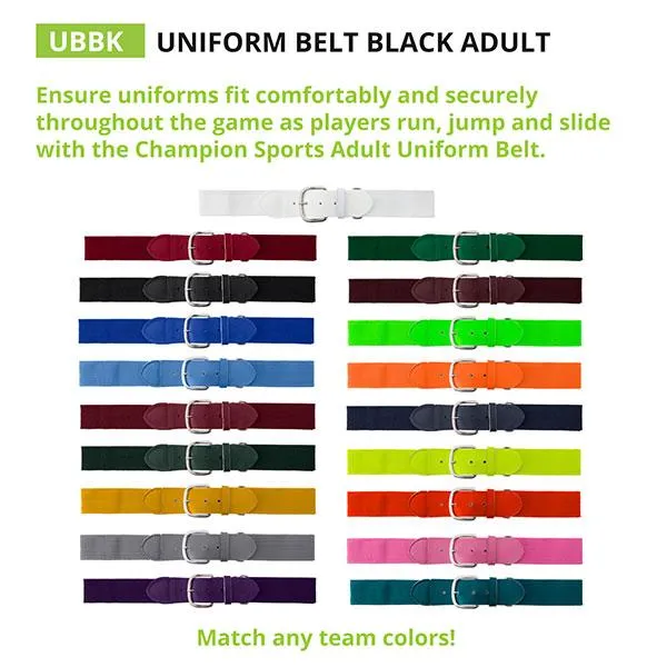 Uniform Belt, Adult or Youth (17 Colors)