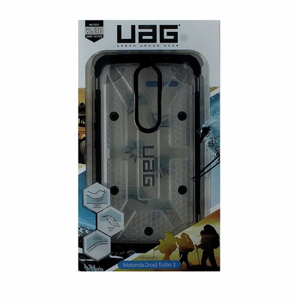 Urban Armor Gear Hybrid Hardshell Case for Motorola Droid Turbo 2 - Clear /Black