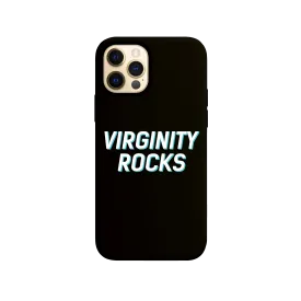 Virginity Rocks Black iPhone Case