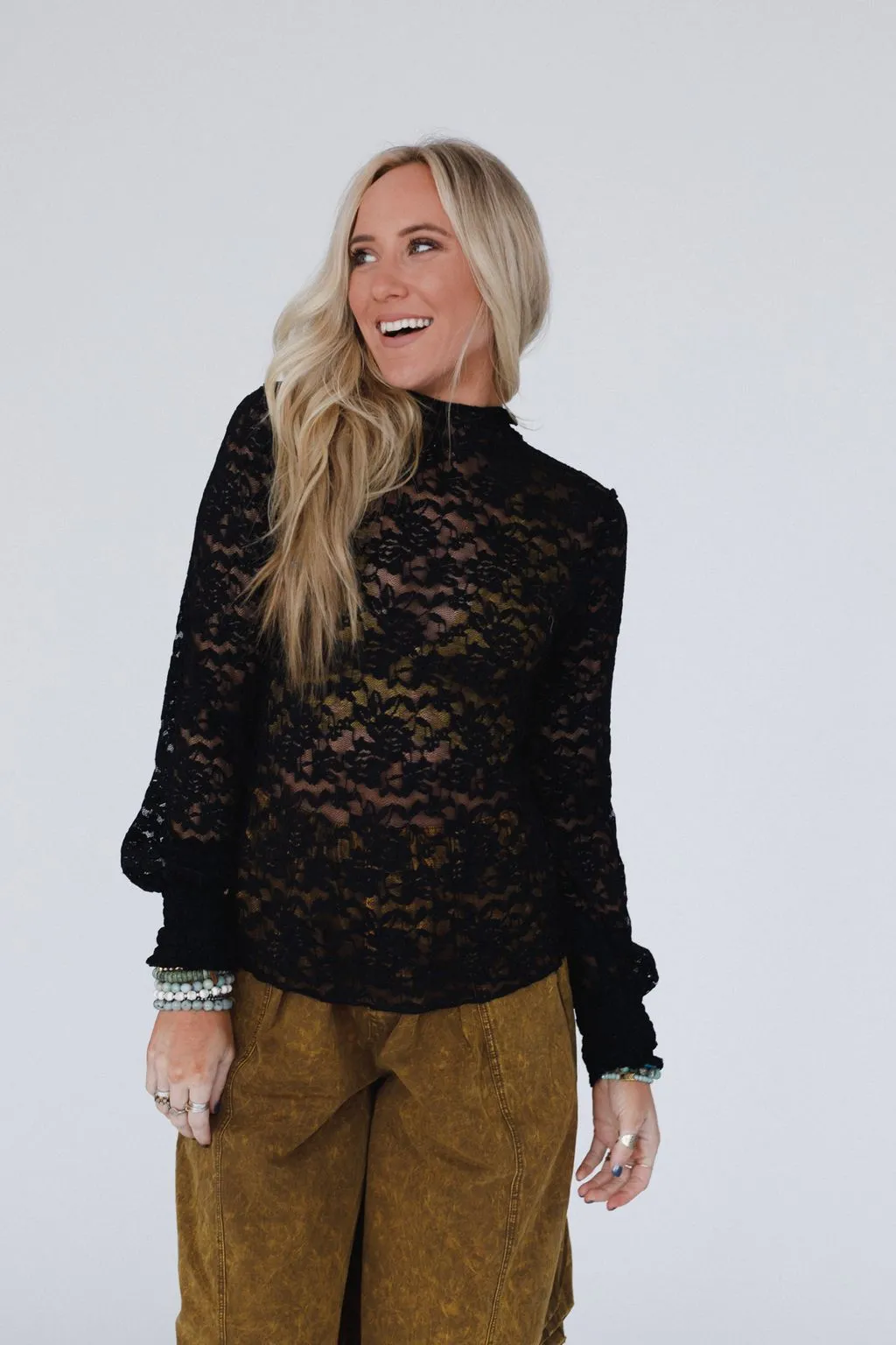 Willow Lace Top - Black