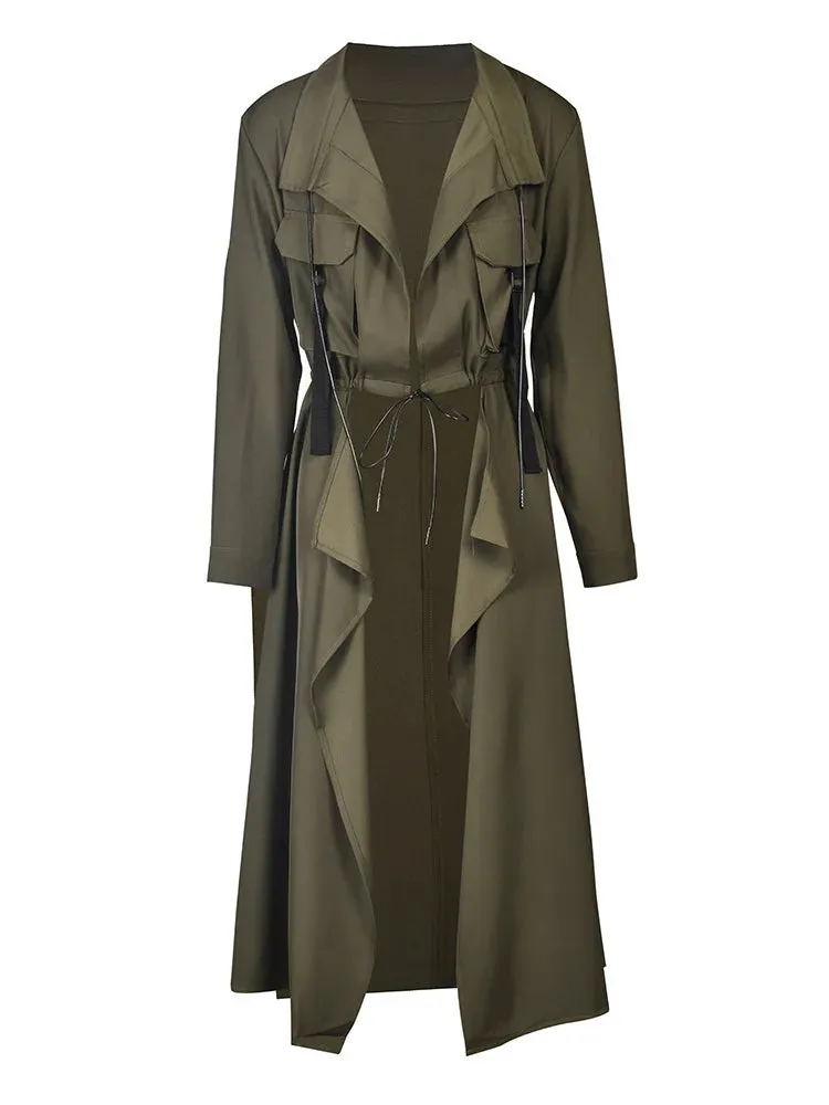 Women's Drape Lightweight Trench Coat